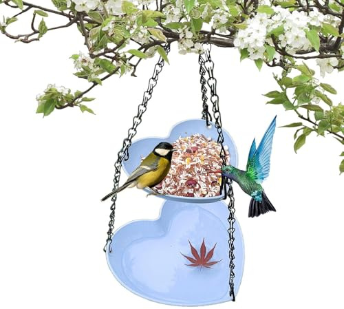 Bain d'oiseaux pour Extérieur | Combiné Distributeur et Baignoire pour Oiseaux Sauvages - Plateau à Niveaux Multiples pour Arrière-Cour Balcon Terrasse Jardin Sanctuaire Faune Observation