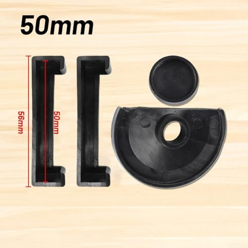 4-Pack Anti-Slip Rubber Vice Jaw Pads for Vise, Soft Protective Clamping Covers in 50/60/70/80mm, Metalworking and Woodworking Tool Guards to Prevent Damage(50mm)
