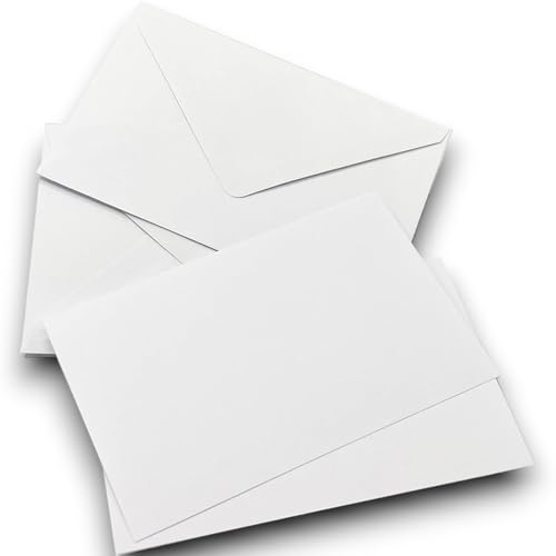 BIGLIETTI DA VISITA BIANCHI 9x14 cm 100 PZ BUSTE E CARTONCINO