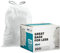 Plasticplace Trash Bags simplehuman (x) Code M Compatible (200 Count)│White Drawstring Garbage Liners 12 Gallon / 45 Liter │ 21.5 x 30.75