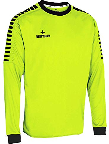 Derbystar Unisex Kinder Hyper Kinder Torwarttrikot, Gelb Schwarz, 128 EU
