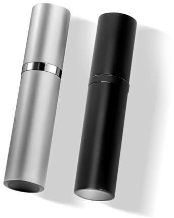 VVGAOGES Perfume Atomiser,Portable Refillable Empty Perfume Spray,Mini Perfume Bottles Empty for Travel 5ml (Black & Grey)