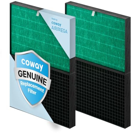 Coway Airmega ProX Air Purifier Replacement Filter Set, Max 2 Green True HEPA and Active Carbon Filter
