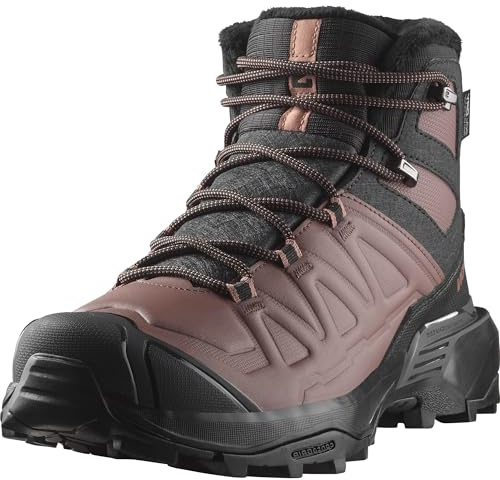 Salomon X Ultra Snowpilot Chaussures Imperméables de randonnée pour Femme, Stabilité sur la neige, Chaleur longue durée, Protection optimale pour l’hiver, Black, 36 ⅔