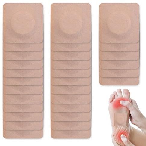 30PCS Bunion Plasters Adhesive Bunion Pads Reduce Rubbing Blister Bandages | Provide Buffering and Protection Bunion Cushions Pad for Corn Removers and Relief Painful Corns Bruises