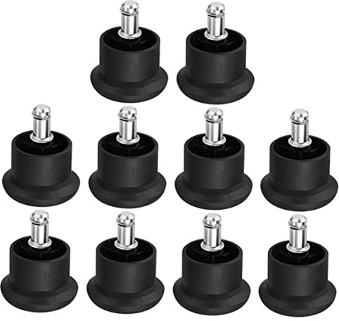 Tofficu 10 Patins pour Pieds De Chaise De Bureau Protection Sol butéE Fixe Antichoc pour Chaises Roulantes Accessoires De Meubles
