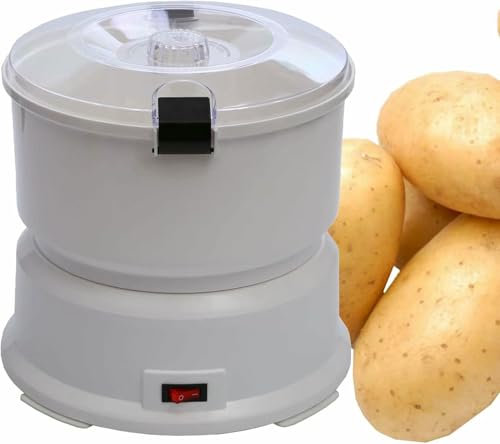 GZYHDC Peladora de Patatas automática - Peladora rotativa Multifuncional para Cocina, Lavadora de Patatas portátil