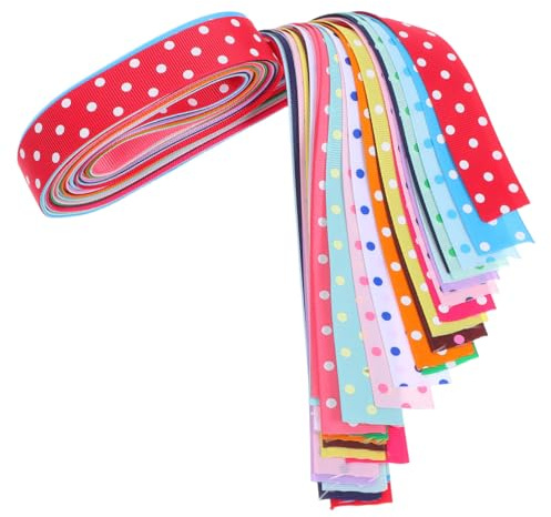 Grosgrain Ribbon Polka Dot Satin Ribbon for Wrap DIY Crafts