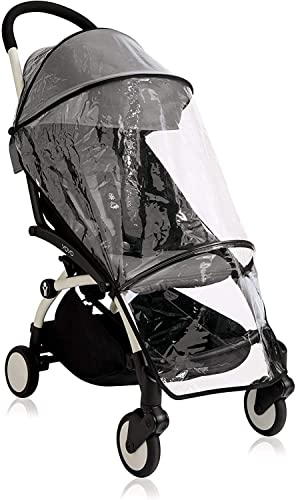 1Stopbabystore Universal Regenschutz für Kinderwagen Babyzen Yoyo 6+ Universal Regenhülle Pack 6 Monate+ Kristallkunststoff 250 Mikron Norm EN 71