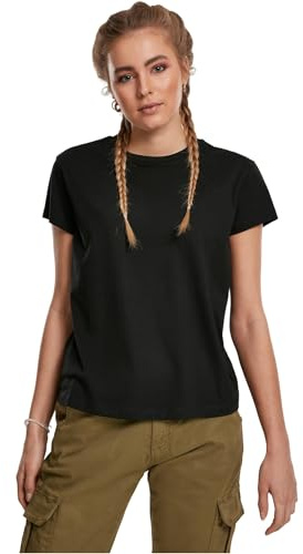 Urban Classics Women's T-Shirt Ladies Basic Box Tee T-Shirt Not Applicable, Black, M