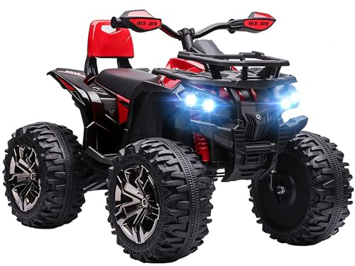 Aosom 12V 10AH Ride on ATV with Dual Motors, 5 MPH Max Speed, Red