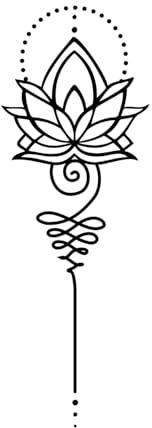 Inkster Tattoo Lotus mit Erweiterung | NEU: Verbesserte Qualität | Hautfreundlich & EU Kosmetikzertifiziert | hochwertige Temporäre Tattoos aus pflanzlichen Inhaltsstoffen | wasserfest