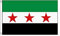 Stormflag 1932-1963 Syrien Flagge Freie Syrische Armee 90cmx150cm Polyester Pongee 90g mit Ösen mit Doppelnadel genäht.