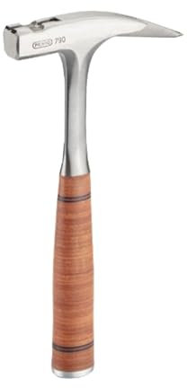 PICARD Martillo de carpintero nº 790 + Mini BlackGiant® + pegatinas, peso total de 950 g, banda lisa, soporte magnético para clavos, protección contra la corrosión, mango de acero con mango de piel,