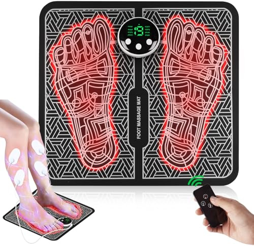 Phixnozar TENS & PMS, Transcutaneous Electronic Nerve Stimulator, EMS Foot Massager Mat for Muscle Relaxation,Back & Leg Foot Massage