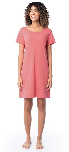 Fruit of the Loom Women's Super Soft and Breathable Sleep Shirt, Desert Rose, 3X