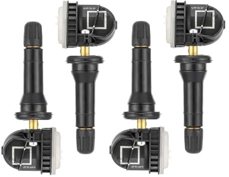 Tyre Pressure Sensor 4Pcs, Tpms Sensor, Tire Pressure Monitoring Sensors 1862980, 2036832, 2318530 Compatible with Ford Ranger Ecosport Mondeo Fiesta Focus
