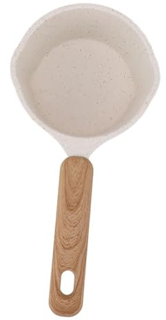Cazo De Leche Olla de leche antiadherente, olla de leche pequeña de fondo plano, olla de cocina multifuncional for freír, sartén pequeña antiadherente Para Hervir La Leche