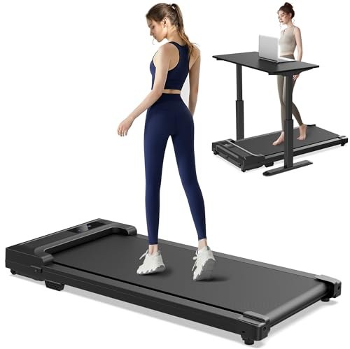 Tapis de Marche Course Walking Pad - Bureau Compact Petit Mini Treadmill Home Maison Courses Silencieux Portable Roulant Motorise Electrique Machine 6KM/H Vitesse