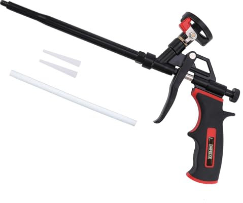 DAFEIKE Spray Foam Gun Expanding Foam Gun Updated Teflon Pro Foam Dispensing Gun Less Cleaner Insulating Foam Sealant Sprayer Pu Foam Caulking and Insulation, Black