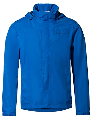 VAUDE Men's Escape Bike Light Jacket |Wasserdichte 2-Lagen Regenjacke - Winddicht, Atmungsaktiv & Leicht | Netzfutter | Kapuze im Kragen | Reflektierende Elemente | Eco Finish