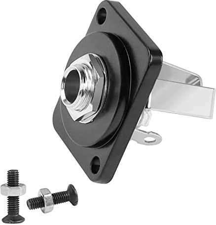 QIANRENON TRS 1/4 Panneau Montage Soudure Audio Adaptateur 6,35 mm Femelle vers borne à souder stéréo Connecteur, Grand 3 pôles souder Microphone Prise, pour Haut-Parleur Amplificateur mixage Console