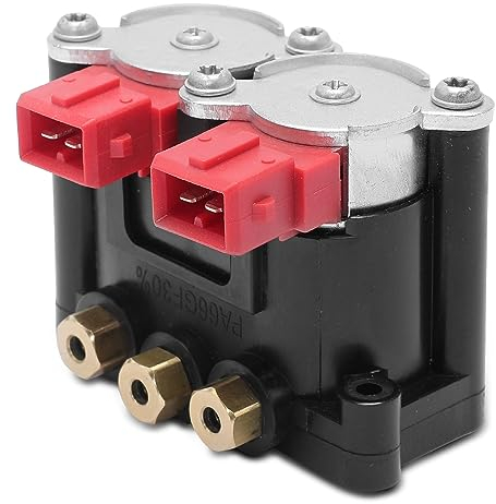 Frankberg Sospensione pneumatica, blocco valvola a 4 poli, compatibile con 5 E39 2.0L-4.4L 1995-2003, serie 7 E65 E66 E67 3.0L-6.0L 2001-2008 X5 E53 2.9L-4.6L 20006 3722 6787616