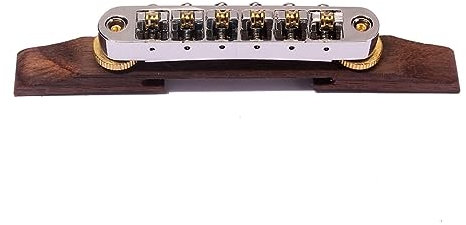 Jazz Gitarre Brücke, Zink-Legierung Gitarre Brücke Sattel Guitarlele Gitarre Sattel Knochen Sattel Gitarrenbauer Jazz Gitarre Mandoline Teil Brücke