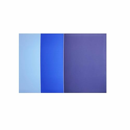 Surriba Parches Ropa Termoadhesivos Azul 20 * 15cm 3pcs, Parche Plumifero Kit de Decoración de Azules Surtidos