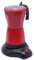 Begoniape 300ML 480W Espressokocher, Elektrischer Espresso-Kocher für 6 Espressotassen, Espressotassen Espressomaschine mit Basis, Anti-Tropf Düse Mokka Töpfe Rot