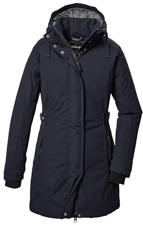 G.I.G.A. DX Mujer Parka impermeable funcional con capucha con cremallera GW 70 WMN PRK, dunkelnavy, 38, 41863-000