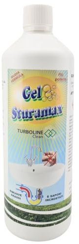 Gel Sturamax, Disgorgante per Tubi, Libera Wc, Lavandini, Docce e Bidet da Ostruzioni, 1 Litro