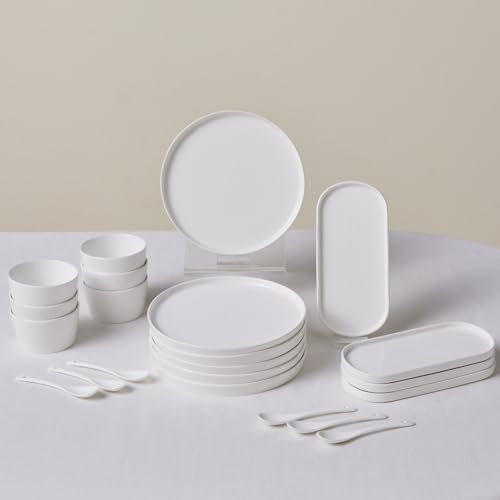 Karaca Forever Bone Bomo Service de petit-déjeuner combiné 22 pièces