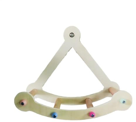 Balançoire pour perroquet | Bateau pirate en bois | Réduit la solitude des oiseaux, inséparables, perruches, cage pour balcon, chambre à coucher