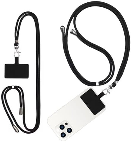 R&B Sports & Leisure Phone Lanyard Crossbody, Mobile Phone Lanyard Strap, Adjustable Nylon Neck Strap, Compatible With Most Phones, iPhone and Samsung