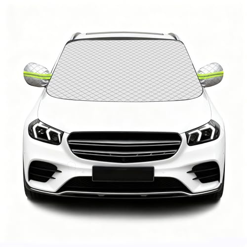 Copertura per Parabrezza Auto, Parasole Esterno Auto, Protezione Dai Raggi UV, Protezione Dalla Neve e Dal Ghiaccio, Adatto per Auto, Veicoli Commerciali, SUV e Furgoni, 150 x 100cm
