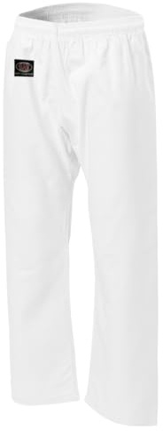 Kampfsporthose Kick Pant Traditional Basic Karatehose 8 UZ schwarz 100% Baumwolle Hose Kickboxen Taekwondo Kung Fu Herren Damen Kinder (160)