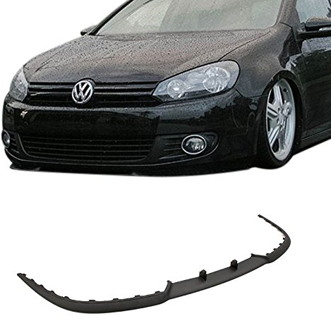 Tuning Fanatics Cup Spoiler Lippe Spoilerlippe Frontspoiler Stoßstange Front schwarz ABS Hochfester Verbundwerkstoff passend für VW Golf 6 VI