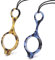 TERAISE Mini Faltbare Lesebrille Pendant Collier Readers Leichte tragbare Anti-Verlust-Lesebrille mit exquisitem Etui für Frauen und Männer(2.5X)