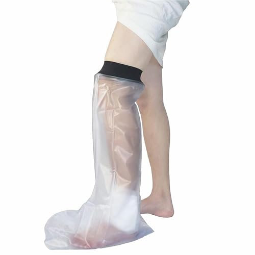 HKF HO KI HO Wasserdichter Gipsverband für Erwachsene,Wasserdicht Bein Halten Sie Wunden und Verbände Während des Badens Trocken,Erwachsene Volles Bein-78cm