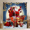Tende natalizie per finestre di Babbo Natale per camera da letto soggiorno Natale felice anno nuovo tende da finestra buon Natale trattamenti per finestre decorazione della stanza W46* L54
