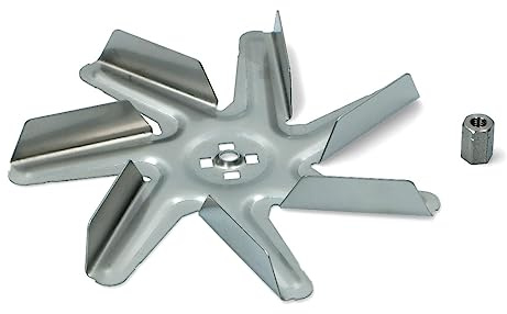 BSSTORE Ventilador de horno de 7 aspas con tuerca compatible con diferentes marcas y modelos equivalente a 00650472