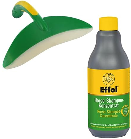 Pferdeshampoo Schweißmesser Effol SET 500ml Flasche & Schweifmesser Orca