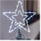 EMOS Connect System 30 LED Weihnachtsbaum-Stern, Zusatzelement für Lichterketten-System Standard/Profi, Erweiterungsteil C (ohne Adapter), IP44 für Innen und Außen, transparent, kaltweiß