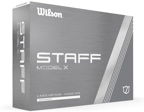 Wilson Unisex-Adult Staff Model X Golfball, White, No Size