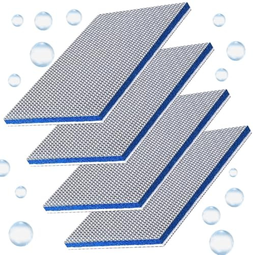 CuiCanfla Lot de 4 cotons filtrants pour aquarium - En ouate biochimique 8D - Réutilisables - Très efficaces pour la purification de l'eau - Découpables - Pour aquariums et étangs