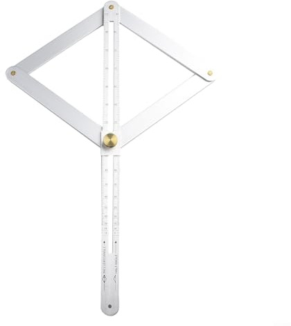 Outil de jauge multi-angles compact en acier inoxydable pour un travail de précision sur diverses surfaces