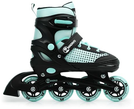Madivo Horizon Inliner VERSTELLBAR | ABEC-5 Kugellager Inlineskates | für Damen - Mädchen - Kinder | Größen: 30-33, 34-37, 38-41 (Mint, M (34-37))
