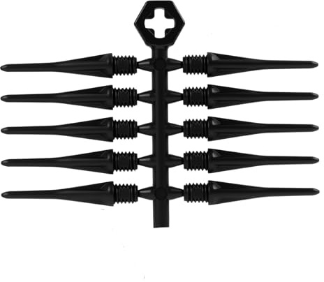Pevlkawr Pointes De Fléchettes Cible en Plastique Souple Tête De Remplacement De Fléchettes Modèle BT0601