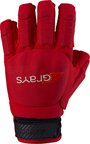 Gant Touch Pro Gris - Main Gauche - Rouge Fluoro (Neuf 2019/20) (S)